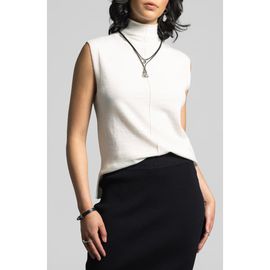 WEEKEND LOS ANGELES WEEKEND LOS ANGELES Jessamine Funnel Neck Sleeveless Sweater