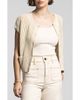 WEEKEND LOS ANGELES WEEKEND LOS ANGELES Violette Short Sleeve Linen & Cotton Cardigan - 1