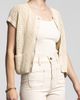 WEEKEND LOS ANGELES WEEKEND LOS ANGELES Violette Short Sleeve Linen & Cotton Cardigan - 3