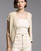 WEEKEND LOS ANGELES WEEKEND LOS ANGELES Violette Short Sleeve Linen & Cotton Cardigan - 4
