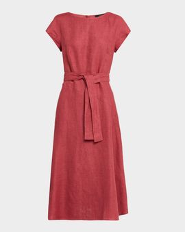 Weekend Max Mara Esordio Linen Canvas Midi Dress