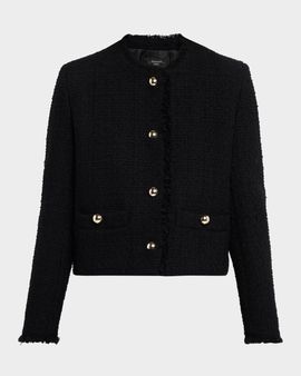 Weekend Max Mara Fringed Button-Down Jacket