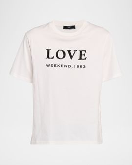 Weekend Max Mara Logo-Embroidered Cotton Jersey T-Shirt