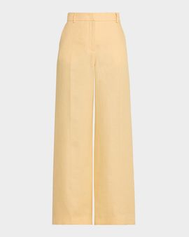 Weekend Max Mara Malizia Wide-Leg Linen Pants