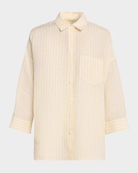 Weekend Max Mara Panetto Striped Linen Shirt