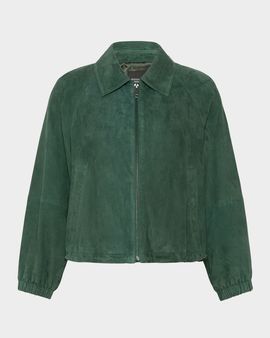Weekend Max Mara Raglan-Sleeve Suede Jacket
