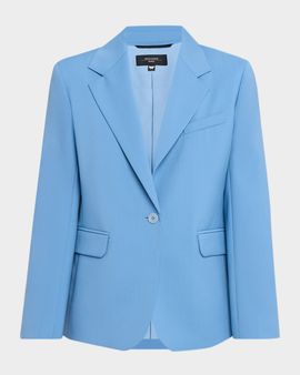Weekend Max Mara Single-Button Stretch Wool Jacket
