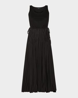 Weekend Max Mara Sleeveless Crinkled A-Line Midi Dress