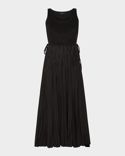 Weekend Max Mara Sleeveless Crinkled A-Line Midi Dress