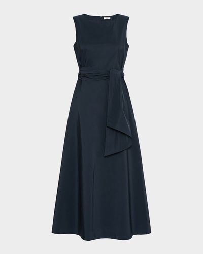 Weekend Max Mara Sleeveless Tie-Waist Midi Dress
