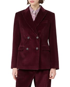 Weekend Max Mara Weekend Max Mara Bordeaux Velvet Jacket