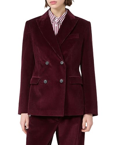 Weekend Max Mara Weekend Max Mara Bordeaux Velvet Jacket