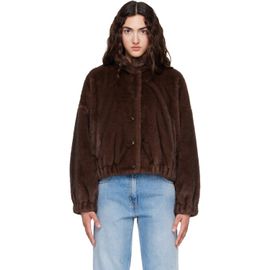 Weekend Max Mara Weekend Max Mara Brown Anemone Faux-Fur Jacket