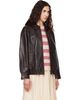 Weekend Max Mara Weekend Max Mara Brown Cose Leather Bomber Jacket - 2