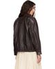 Weekend Max Mara Weekend Max Mara Brown Cose Leather Bomber Jacket - 3