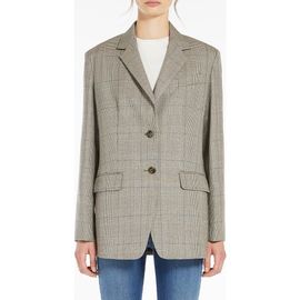 Weekend Max Mara Weekend Max Mara Burgos Plaid Wool Blazer