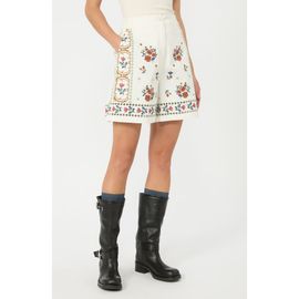 Weekend Max Mara Weekend Max Mara Dobice Floral Embroidered Cotton Shorts