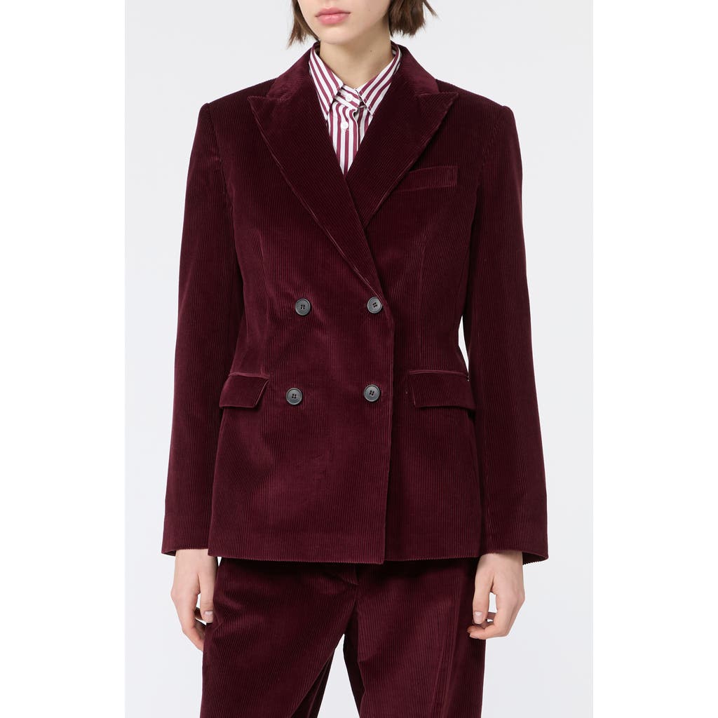 Weekend Max Mara Weekend Max Mara Double Breasted Corduroy Blazer