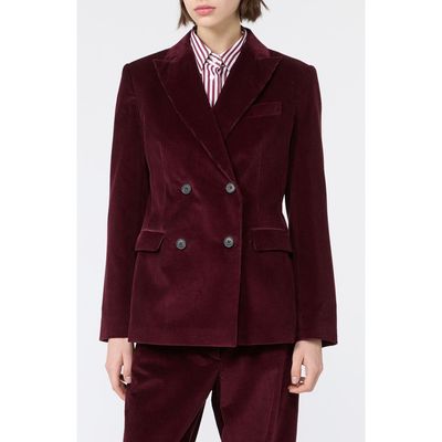 Weekend Max Mara Weekend Max Mara Double Breasted Corduroy Blazer