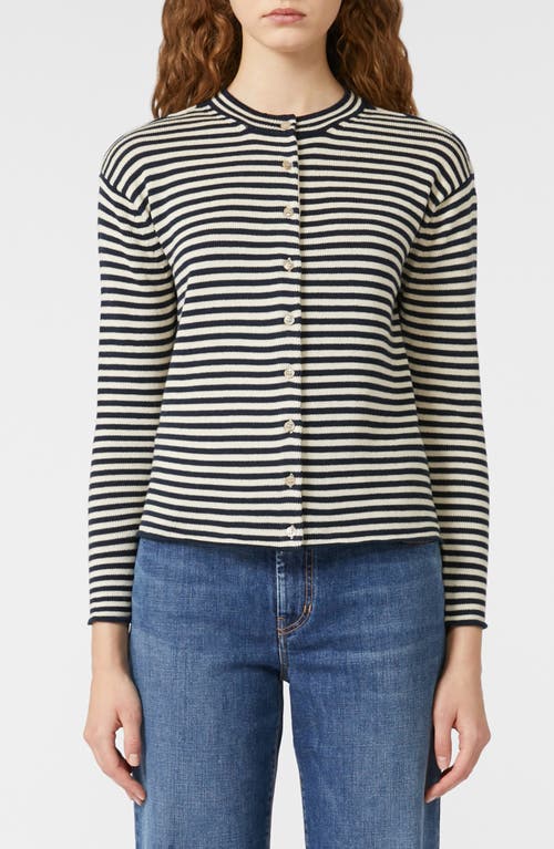 Weekend Max Mara Weekend Max Mara Eritea Stripe Cotton Cardigan