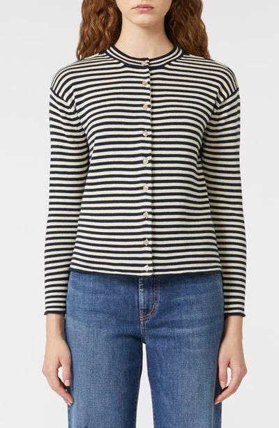 Weekend Max Mara Weekend Max Mara Eritea Stripe Cotton Cardigan