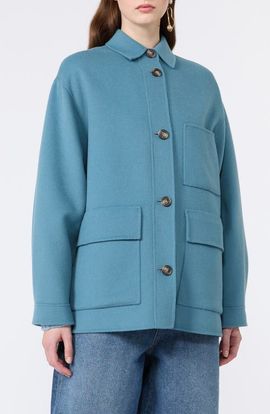 Weekend Max Mara Weekend Max Mara Folk Virgin Wool Blend Short Coat