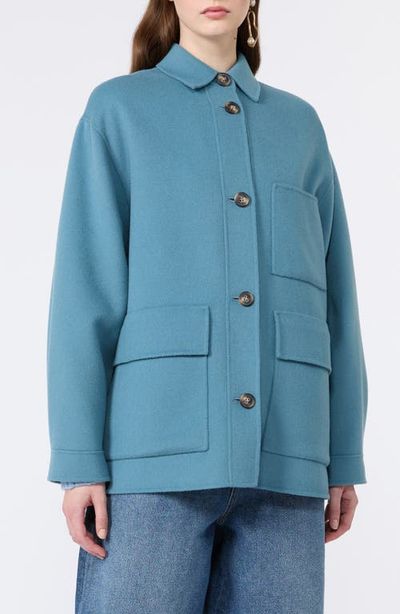 Weekend Max Mara Weekend Max Mara Folk Virgin Wool Blend Short Coat