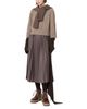 Weekend Max Mara Weekend Max Mara Hazelnut Cable Knit Sweater & Pleated Jersey Midi Dress - 2