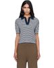 Weekend Max Mara Weekend Max Mara Navy & White Albero Polo - 1
