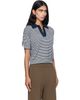Weekend Max Mara Weekend Max Mara Navy & White Albero Polo - 2