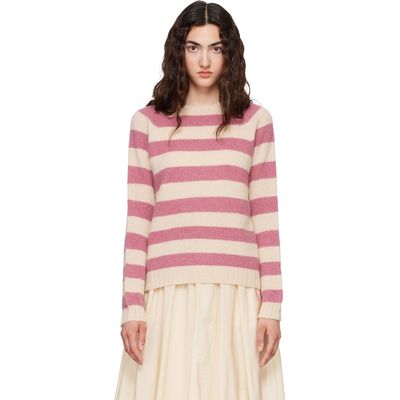 Weekend Max Mara Weekend Max Mara Pink & Off-White Ghiacci Sweater