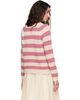Weekend Max Mara Weekend Max Mara Pink & Off-White Ghiacci Sweater - 3