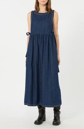 Weekend Max Mara Weekend Max Mara Sleeveless Cotton Denim Dress