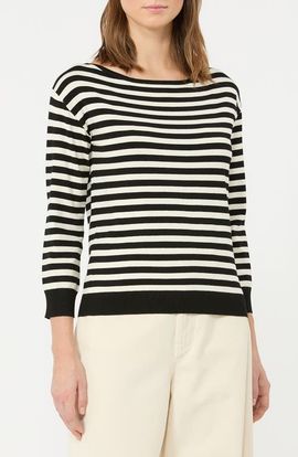Weekend Max Mara Weekend Max Mara Stecca Striped Bateau Neck Sweater