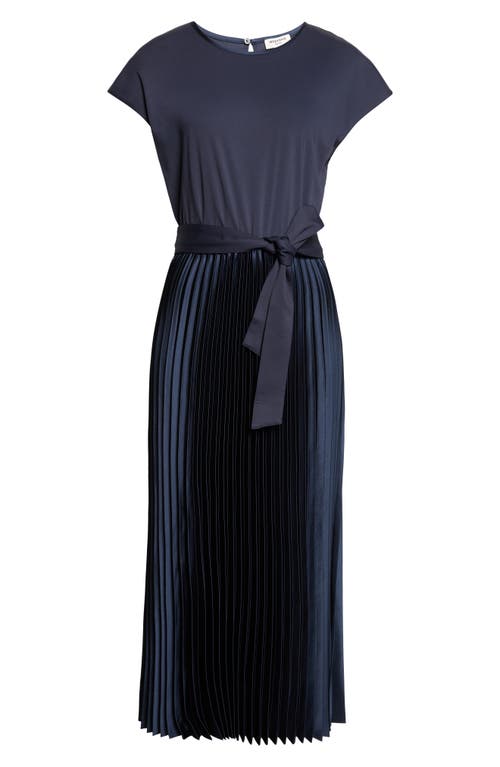Weekend Max Mara Weekend Max Mara Tie Waist Pleated Satin Maxi Dress