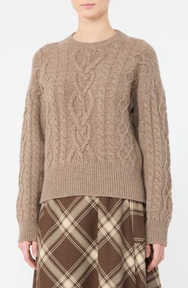 Weekend Max Mara Weekend Max Mara Virgin Wool Cable Knit Sweater