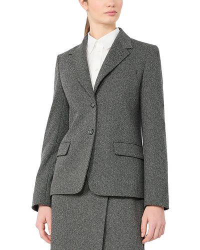 Weekend Max Mara Weekend Max Mara Wkdferoce Chevron Knit Blazer