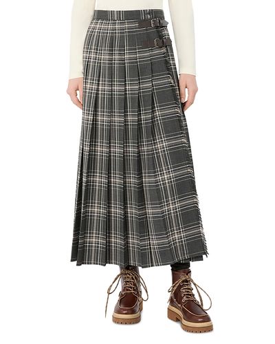 Weekend Max Mara Weekend Max Mara Wkdprisma Stretch Wool Twill Wrap Skirt