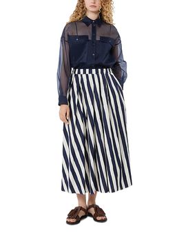 Weekend Max Mara Weekend Max Mara Wkduomo Pleated Poplin Skirt