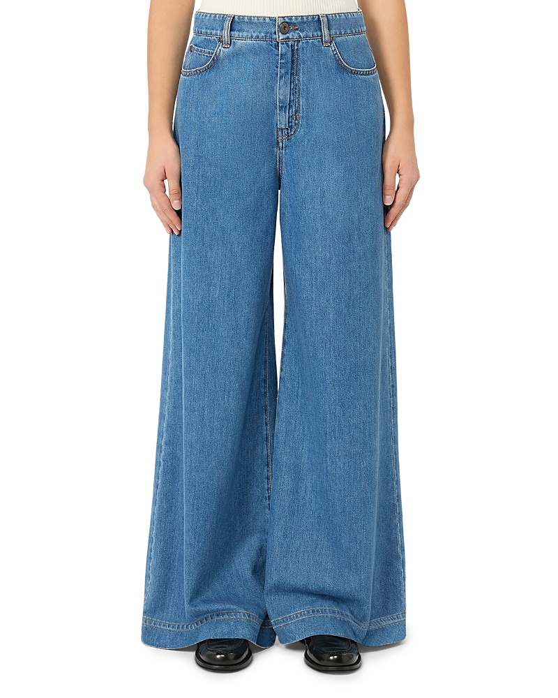 Weekend Max Mara Weekend Max Mara Wkdvega Wide Leg Jeans in Navy
