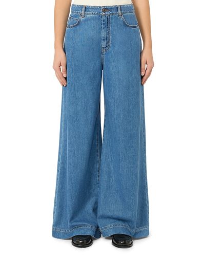 Weekend Max Mara Weekend Max Mara Wkdvega Wide Leg Jeans in Navy