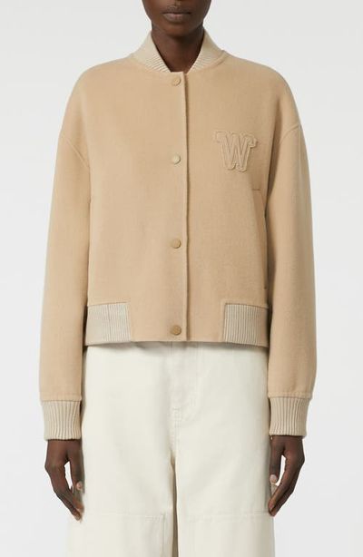 Weekend Max Mara Weekend Max Mara Zelante Virgin Wool Blend Bomber Jacket