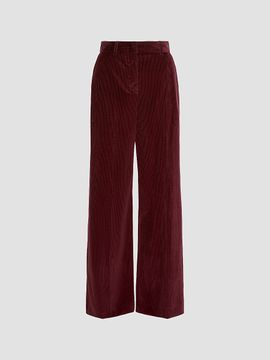 Weekend Max Mara Women's Cotton Velvet Wide Trousers