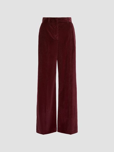 Weekend Max Mara Women's Cotton Velvet Wide Trousers