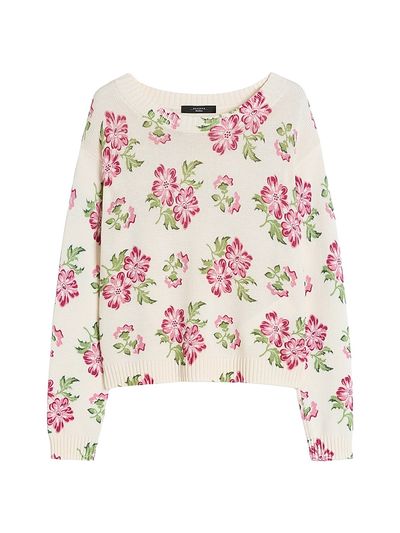 Weekend Max Mara Women's Floral Printed Cotton Jumper