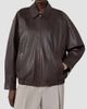 Weekend Max Mara Women's Nappa Leather Bomber Jacket - 5