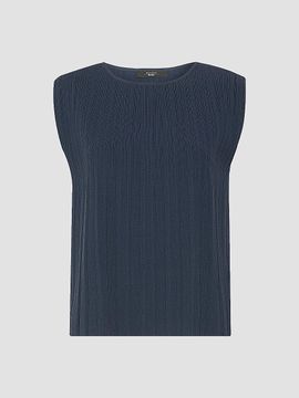 Weekend Max Mara Women's Plissé Pleated Viscose Yarn Sweater