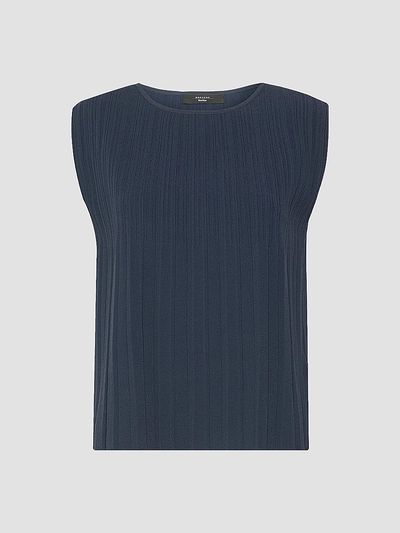 Weekend Max Mara Women's Plissé Pleated Viscose Yarn Sweater