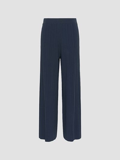 Weekend Max Mara Women's Plisse Pleated Viscose Yarn Trousers