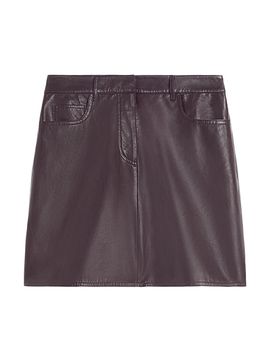 Weekend Max Mara Women's Short Leather Skirt